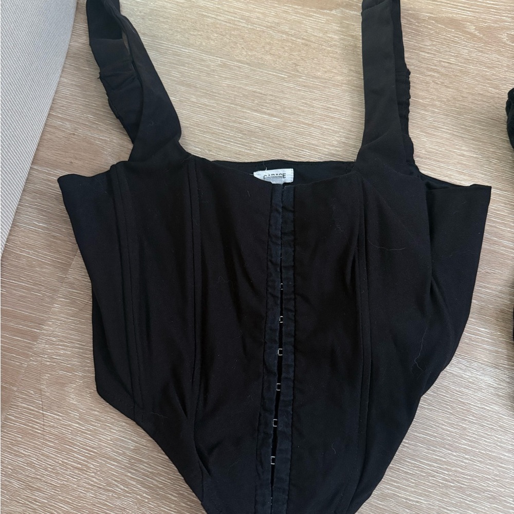 Black crop top